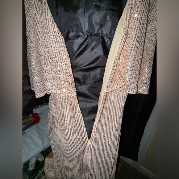 Stunning Gold Sequin Maxi Dress by Giffniseti - Picture 11 of 12